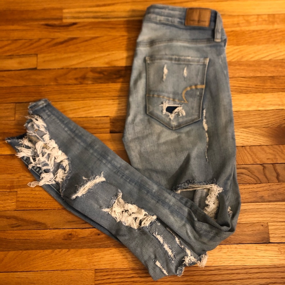 Very distressed denim